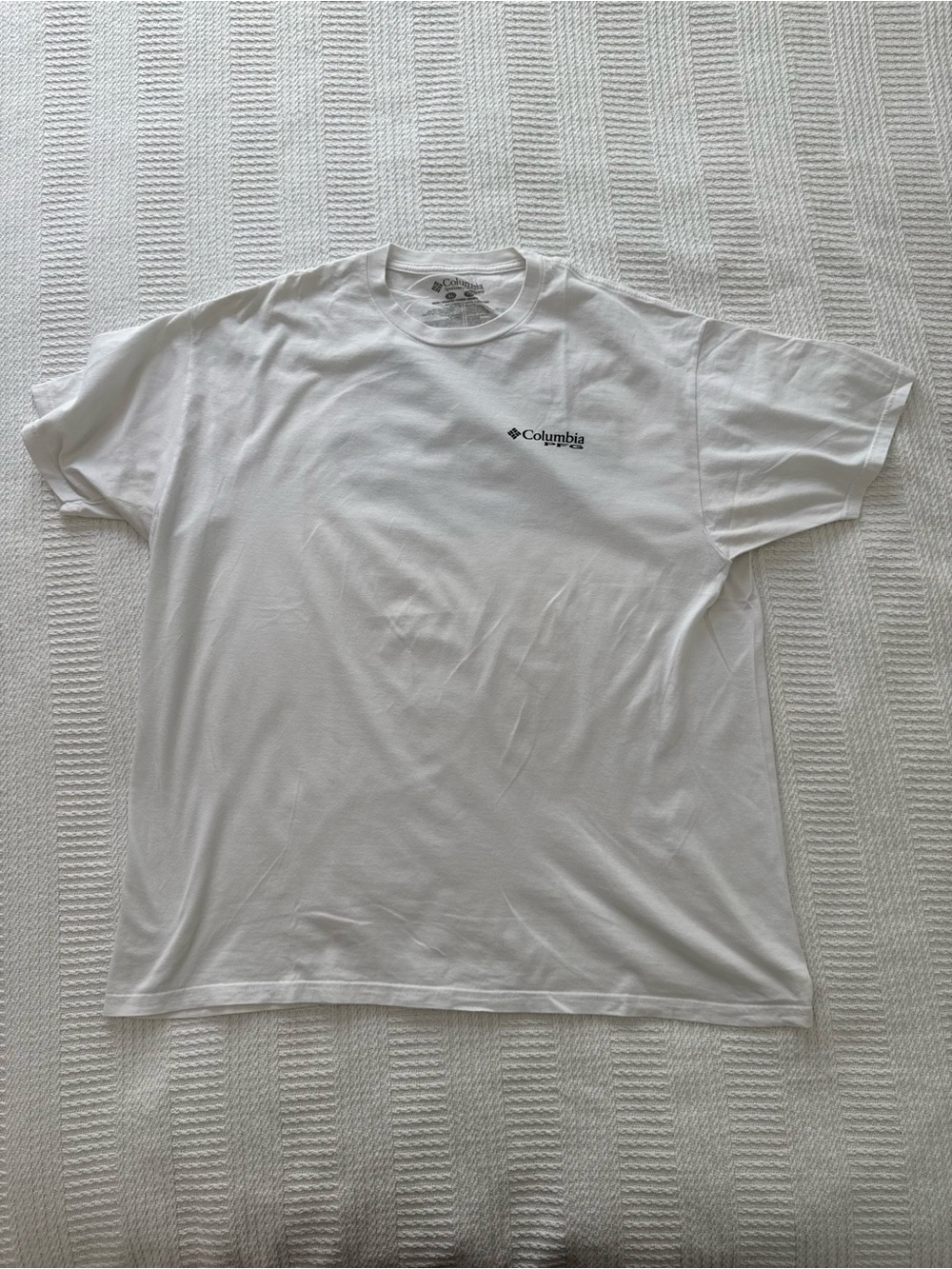 Columbia White Short Sleeve Logo Tee